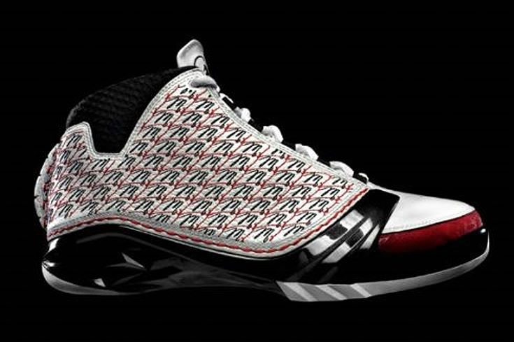 Nike Air Jordan XX3 (23), Michael Jordan signature shoes with colors white, black and red.