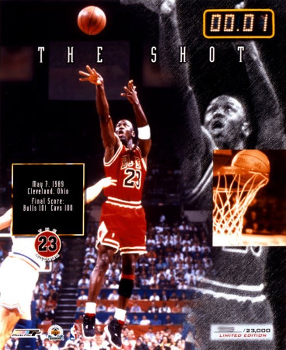 Michael Jordan Picture: The Shot Against the Cleveland Cavaliers