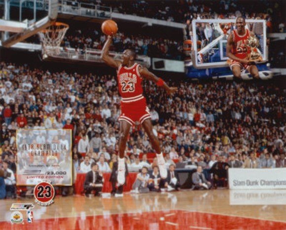 Michael Jordan Pictures: Slam Dunk Champion